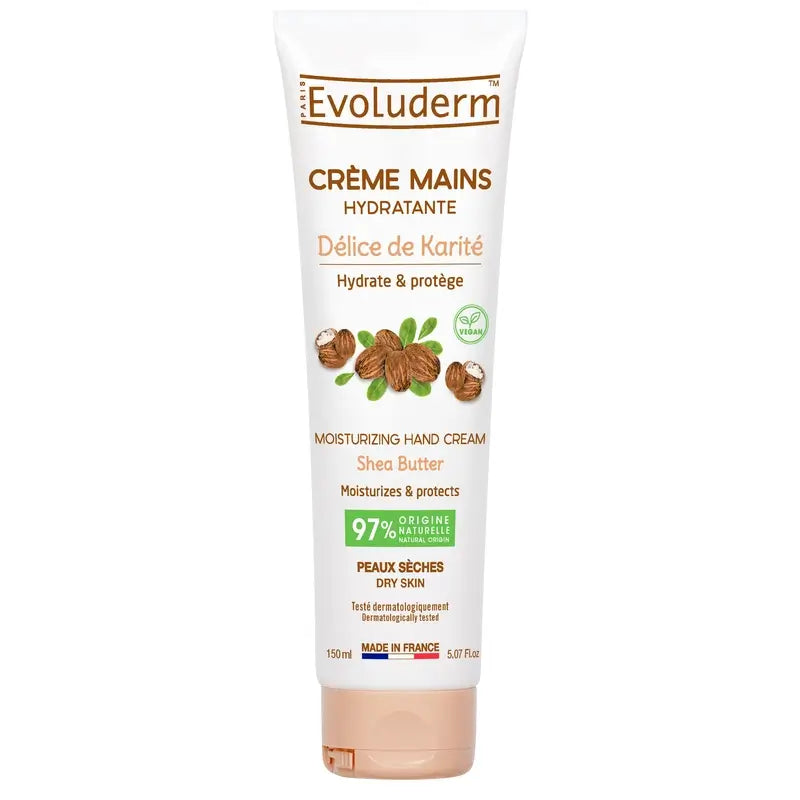 Evoluderm Κρέμα Χεριών με Βούτυρο Καριτέ, 150 ml
