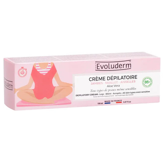 Evoluderm Κρέμα Αποτρίχωσης με Αλόη Βέρα, 150 ml