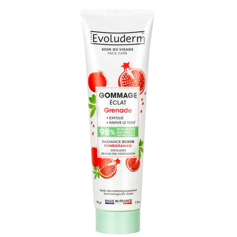 Evoluderm Απολεπιστικό Προσώπου «Λαμπερή Γκρανάδα», 150 g