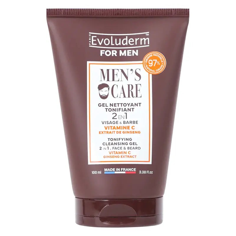 Evoluderm Τονωτικό Καθαριστικό Τζελ - Για Άνδρες, 100 ml