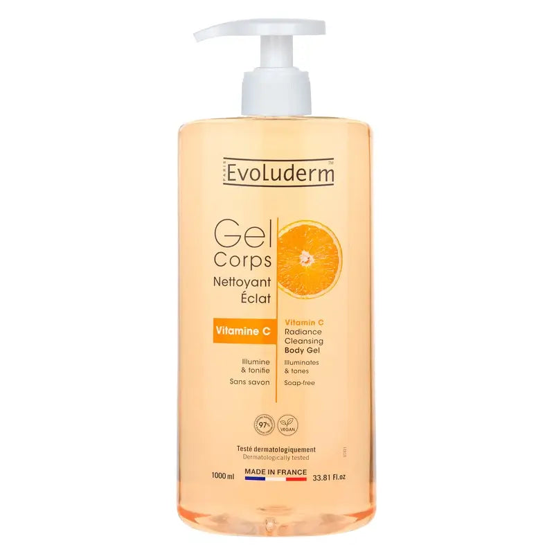 Evoluderm Τζελ Καθαρισμού Σώματος με Βιταμίνη C, 1000 ml
