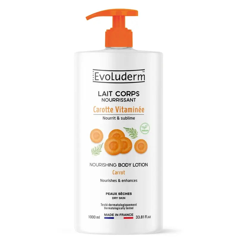 Evoluderm Λοσιόν Σώματος με Καρότο, 1000 ml