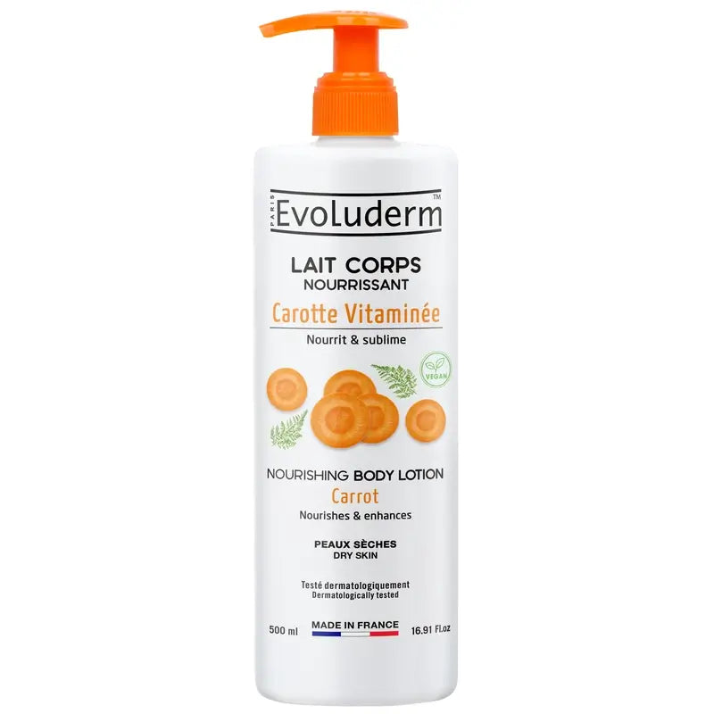 Evoluderm Λοσιόν Σώματος με Καρότο, 500 ml
