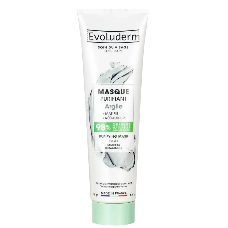 Evoluderm Μάσκα προσώπου με καθαριστική άργιλο, 150 g