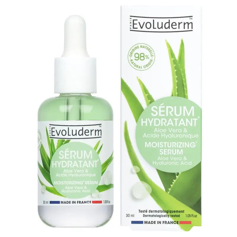 Evoluderm Ενυδατικό ορό με αλόη βέρα, 30 ml