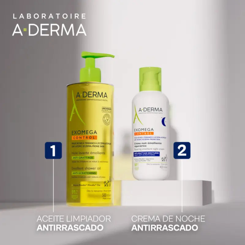 Aderma Exomega Επανόρθωτική και Μαλακτική Κρέμα Νύχτας, 400 ml