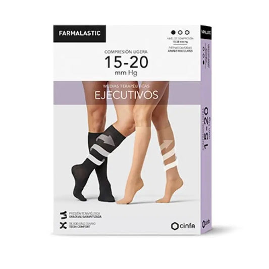 Farmalastic Women's Executive Sock Black Size M