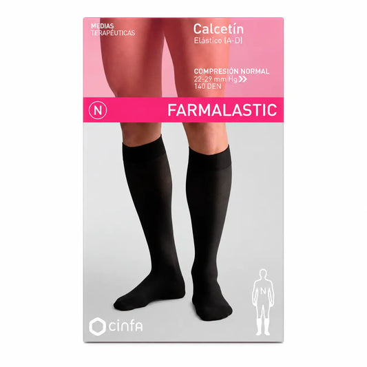 Farmalastic Μαύρη Κάλτσα, Μέγεθος M