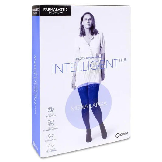 Farmalastic Novum Intelligent Socks Size Plus Size 4 Navy Long Socks