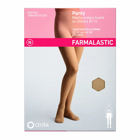 Farmalastic Panty, κανονική συμπίεση, μπεζ, μέγεθος Reina