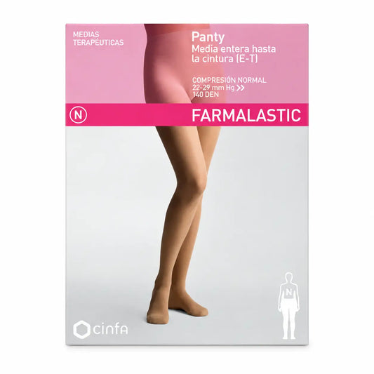 Farmalastic Panty, κανονική συμπίεση, χρώμα καμέλ, μέγεθος Reina