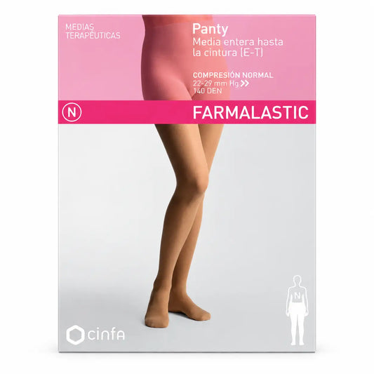 Farmalastic Panty, Κανονική συμπίεση, χρώμα καμέλ, Μέγεθος XL