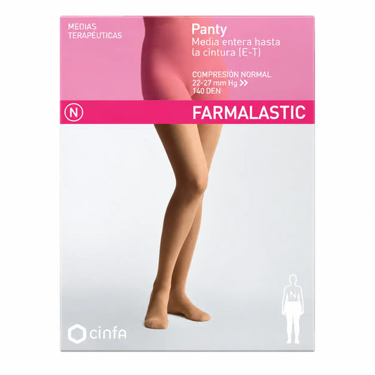 Farmalastic Panty, κανονική συμπίεση, χρώμα καπουτσίνο, μέγεθος L