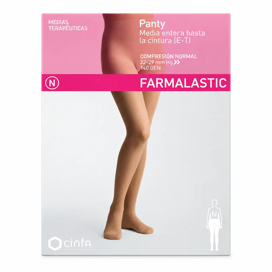 Farmalastic Panty Κανονικής συμπίεσης, χρώμα Καπουτσίνο, Μικρό μέγεθος