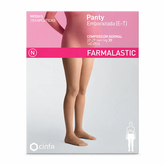 Farmalastic Panty, κανονικής συμπίεσης, για εγκύους, μαύρο, μέγεθος M