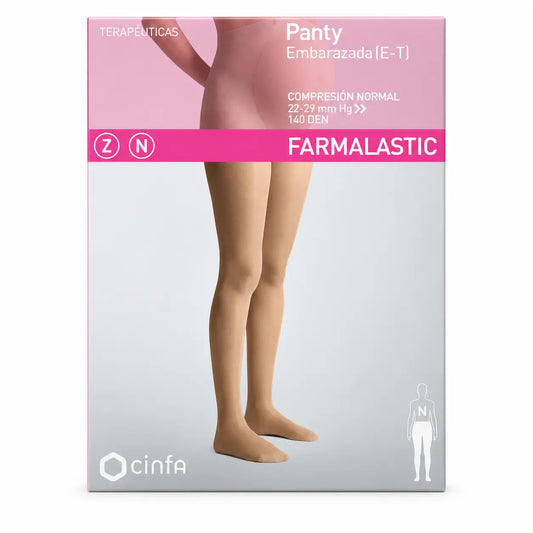 Farmalastic Panty – Καλσόν κανονικής συμπίεσης για εγκύους, Μέγεθος XL, Μαύρο