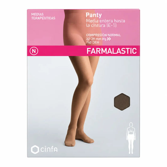 Farmalastic Panty, κανονική συμπίεση, μαύρο, μικρό μέγεθος