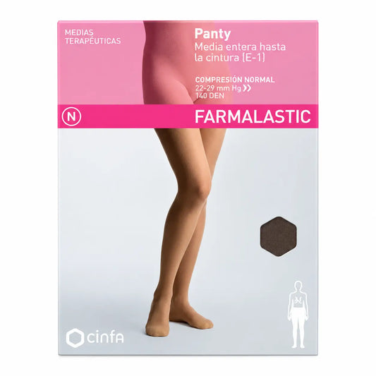 Farmalastic Panty Κανονικής Συμπίεσης Μαύρο, Μέγεθος XL