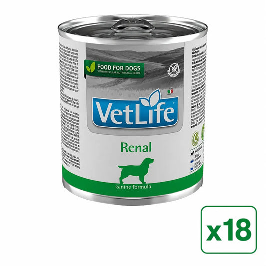 Farmina Vet Life Dog Renal, συσκευασία 18x300 γραμμάρια