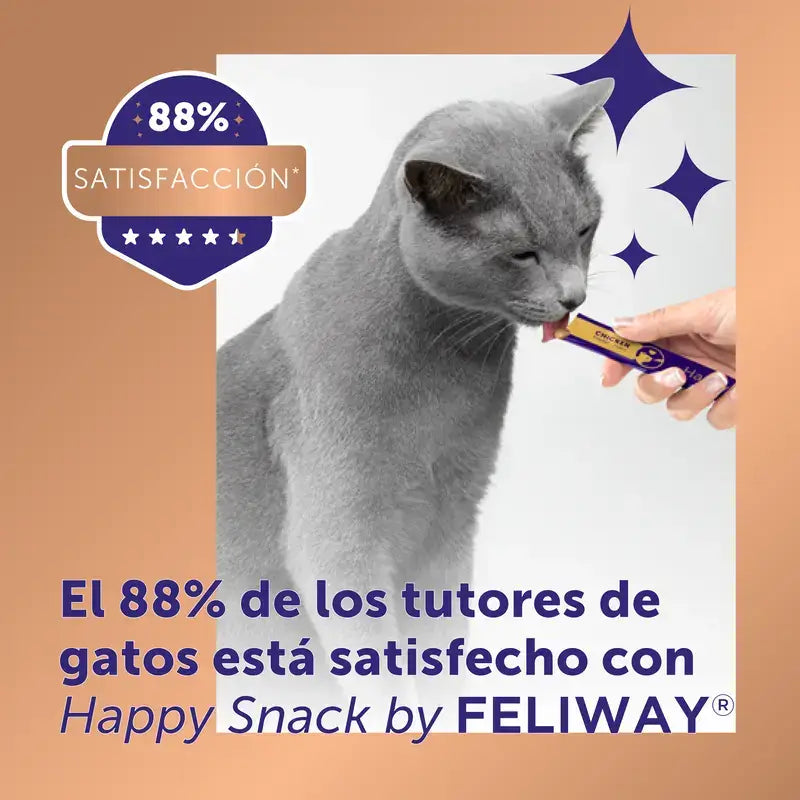 Feliway Happy Snack Κοτόπουλο και Σολομός, 48 φακελάκια