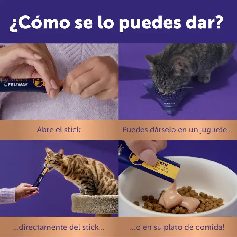 Feliway Happy Snack Κοτόπουλο και Σολομός, 48 φακελάκια
