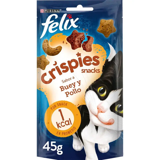 Felix Crispies Βόειο κρέας - Κοτόπουλο 8X45 γρ.