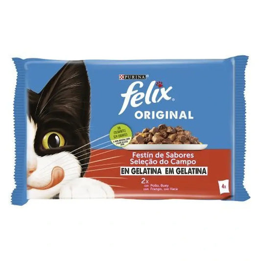 Felix Original Γεύση Φύσης Ζελέ 12x4x85 γραμμάρια