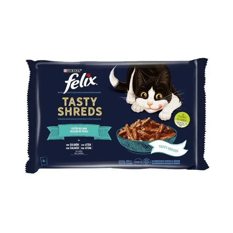 Felix Tasty Shreds Ψάρι με σάλτσα 4X12X80G
