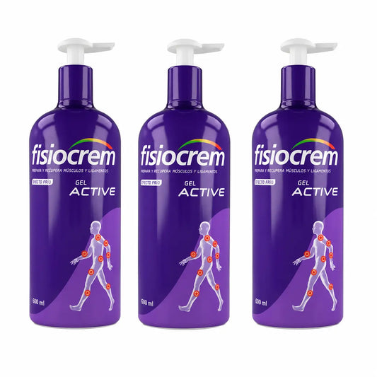 Fisiocrem Gel Active 600 ml, συσκευασία 3 τεμαχίων