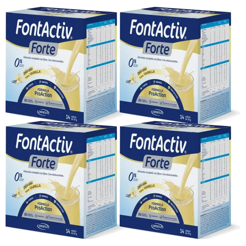 FontActiv Forte Βανίλια, 56 φακελάκια των 30 g