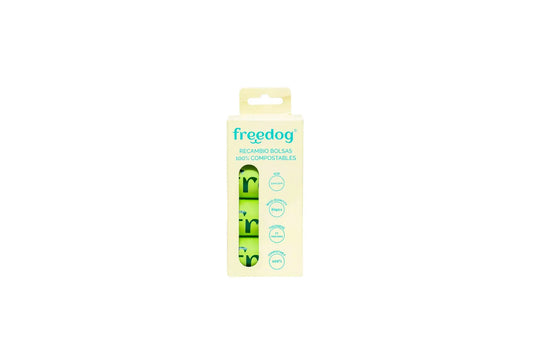 Freedog Βιοδιασπώμενες σακούλες για την απομάκρυνση περιττωμάτων (4R/15B)