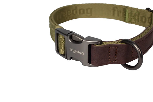 Freedog Κολάρο Linum Green Forest Recycled, 20 mm 35/52 cm
