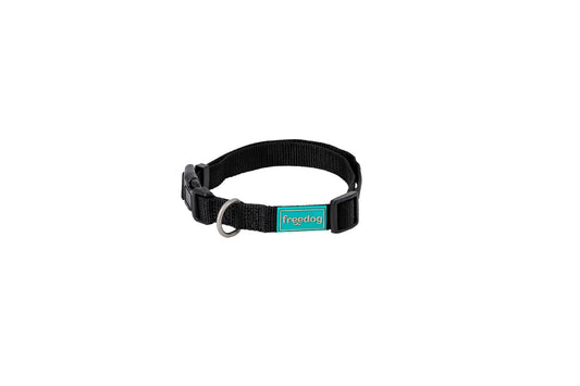 Freedog Κολάρο από νάιλον Basic Μαύρο, 10 mm 20/35 cm