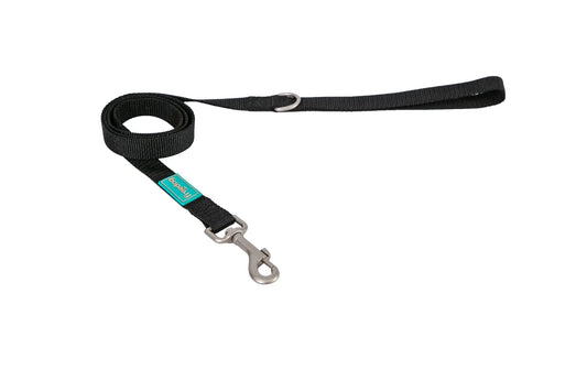 Freedog Λουρί από νάιλον Basic Μαύρο, 15 mm 120 cm