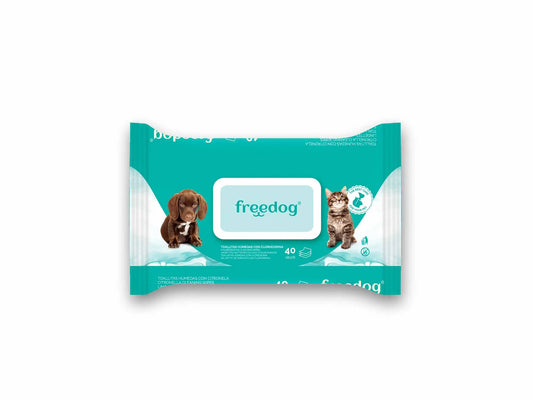 Freedog Μαντηλάκια με χλωρεξιδίνη, μεγάλο μέγεθος, 40 τεμ.