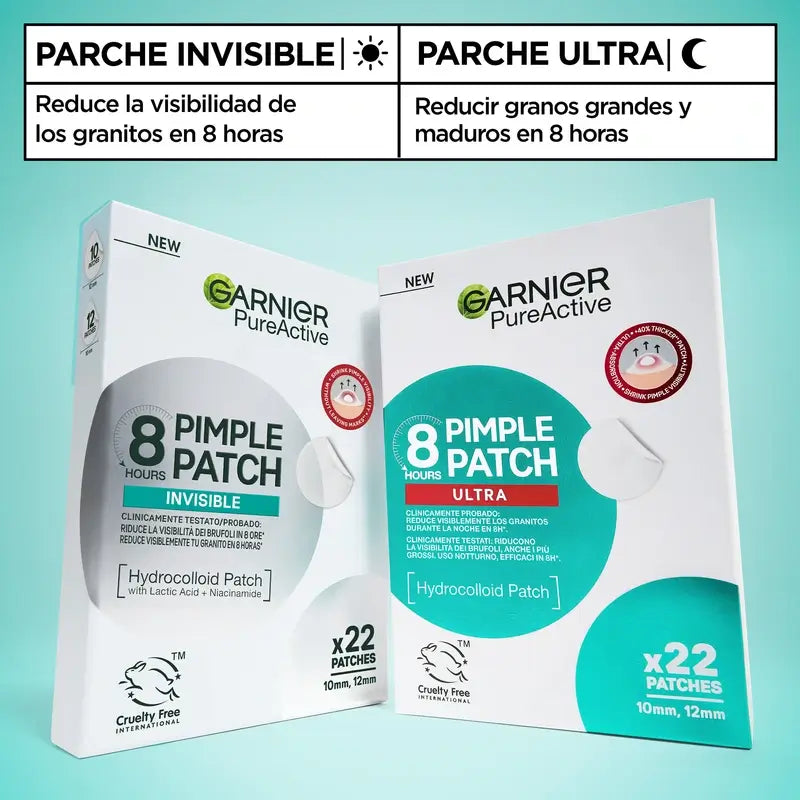 Garnier Anti-Acne Pureactive 8H Pimple Patch Ultra, 22 τεμάχια
