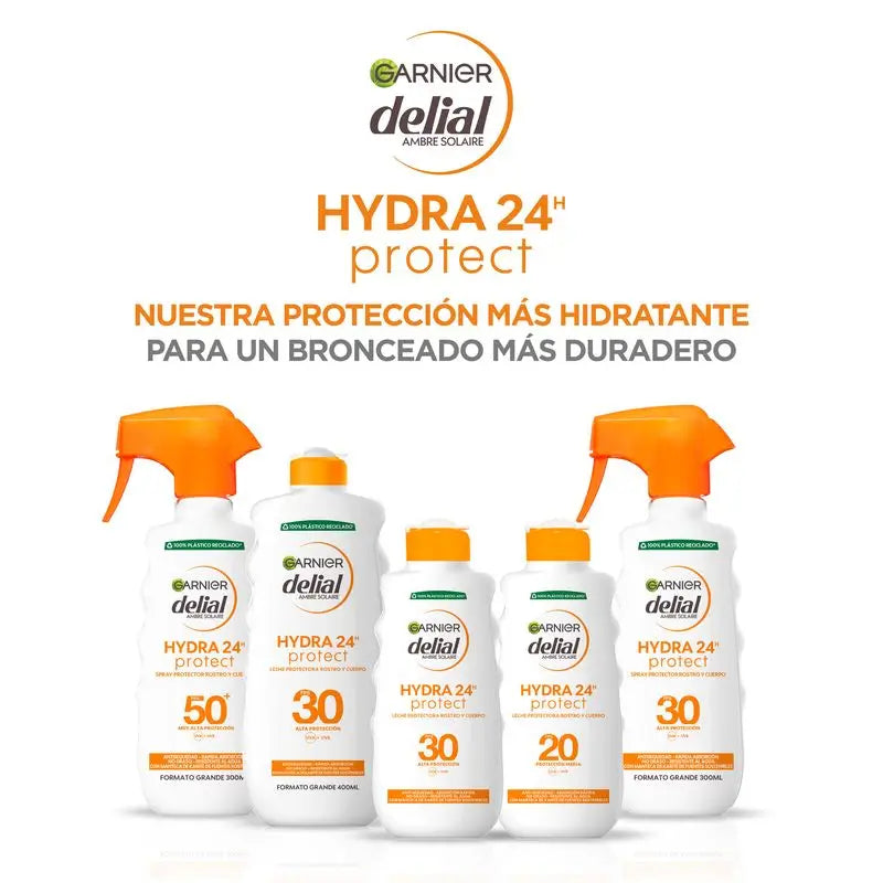 Garnier Delial Hydra 24H Protect Προστατευτικό Γαλάκτωμα Προσώπου και Σώματος με SPF 20, για απαλό και ενυδατωμένο δέρμα, 200 ml