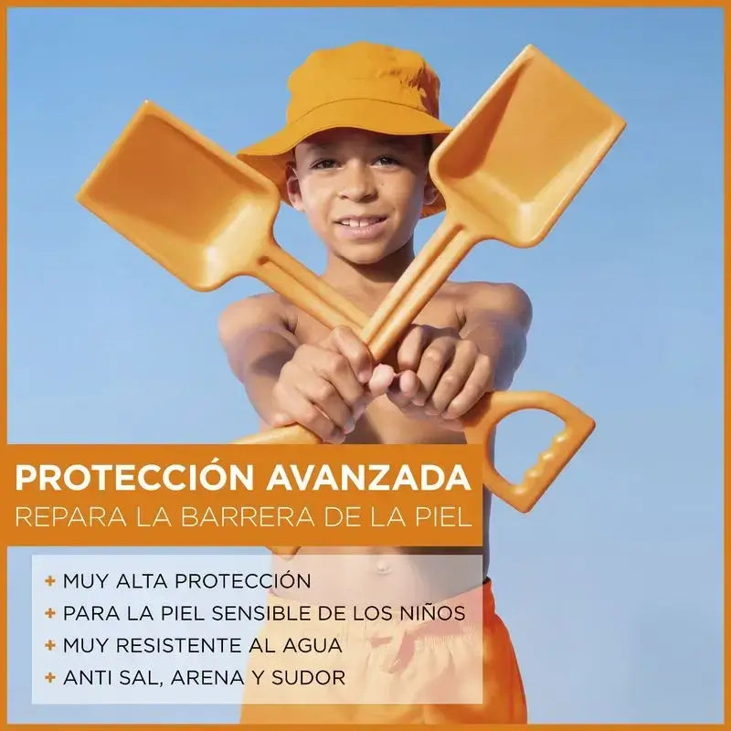Garnier Delial Αντηλιακό για παιδιά SPF 50 για ανοιχτόχρωμες και ευαίσθητες επιδερμίδες. Παιδιατρικό, 270 ml