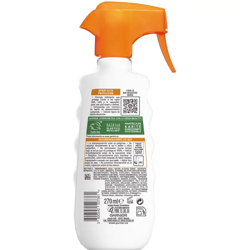 Garnier Delial Αντηλιακό SPF 50+ Hydra 24H Protect Spray, 270 ml