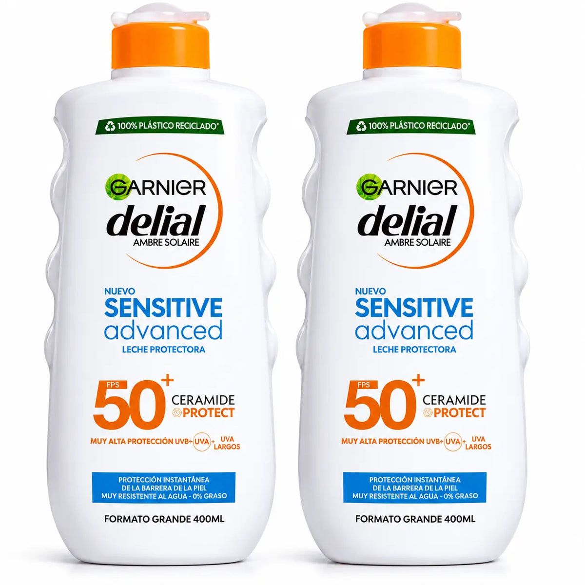 Garnier Delial SPF50+ Αντηλιακό γαλάκτωμα 400 m, συσκευασία 2 τεμαχίων