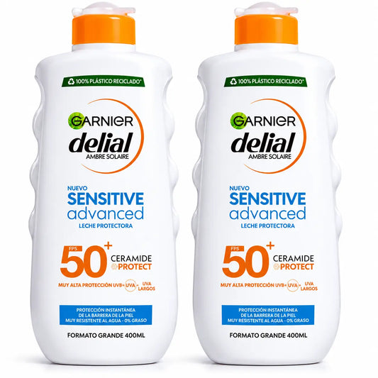 Garnier Delial SPF50+ Αντηλιακό γαλάκτωμα 400 m, συσκευασία 2 τεμαχίων