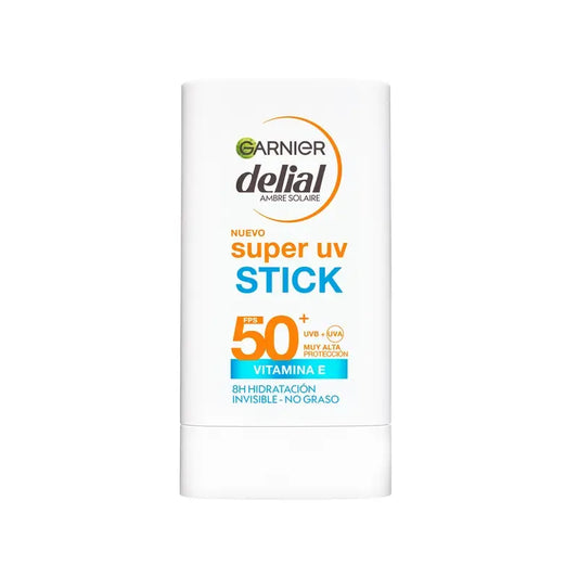 Garnier Delial Super UV Stick SPF 50+ Αόρατο, 8 ώρες ενυδάτωσης, 18 g