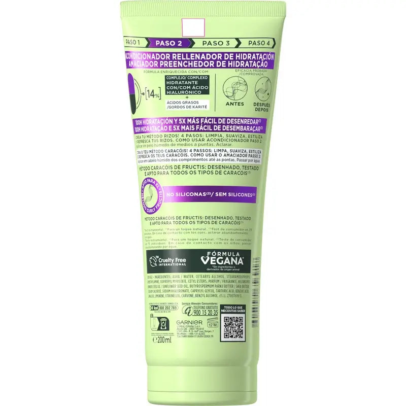 Garnier Fructis Método Rizos Μαλακτικό Βήμα 2, 200 ml