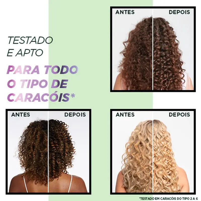 Garnier Fructis Método Rizos Μάσκα Νο 2 για ενυδατωμένα μπούκλα για 1 εβδομάδα 370 ml
