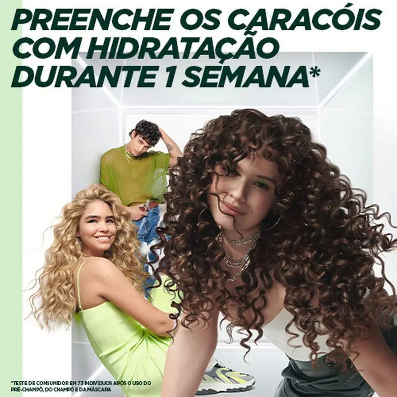 Garnier Fructis Método Rizos Μάσκα Νο 2 για ενυδατωμένα μπούκλα για 1 εβδομάδα 370 ml