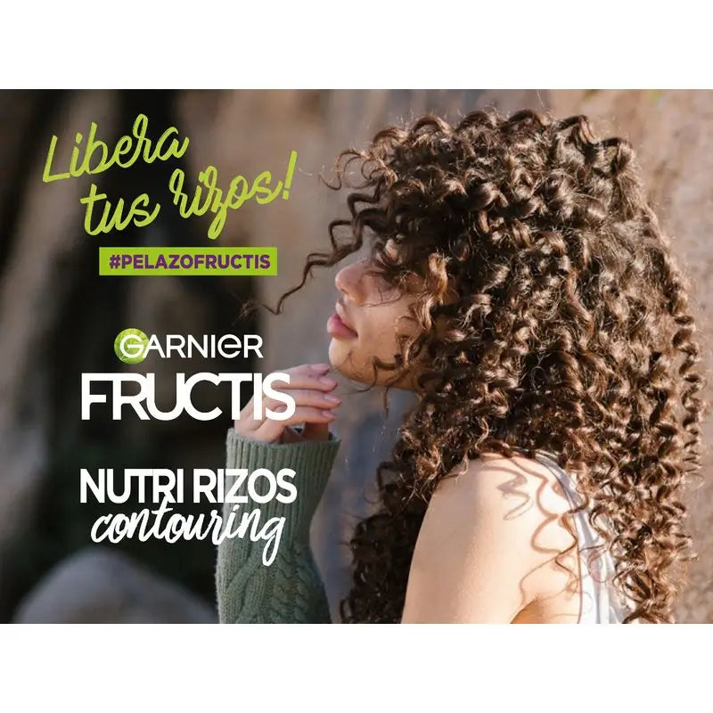 Garnier Fructis Nutri Rizos Κρέμα για στέγνωμα στον αέρα χωρίς ξέβγαλμα για σγουρά ή κυματιστά μαλλιά - 400 ml