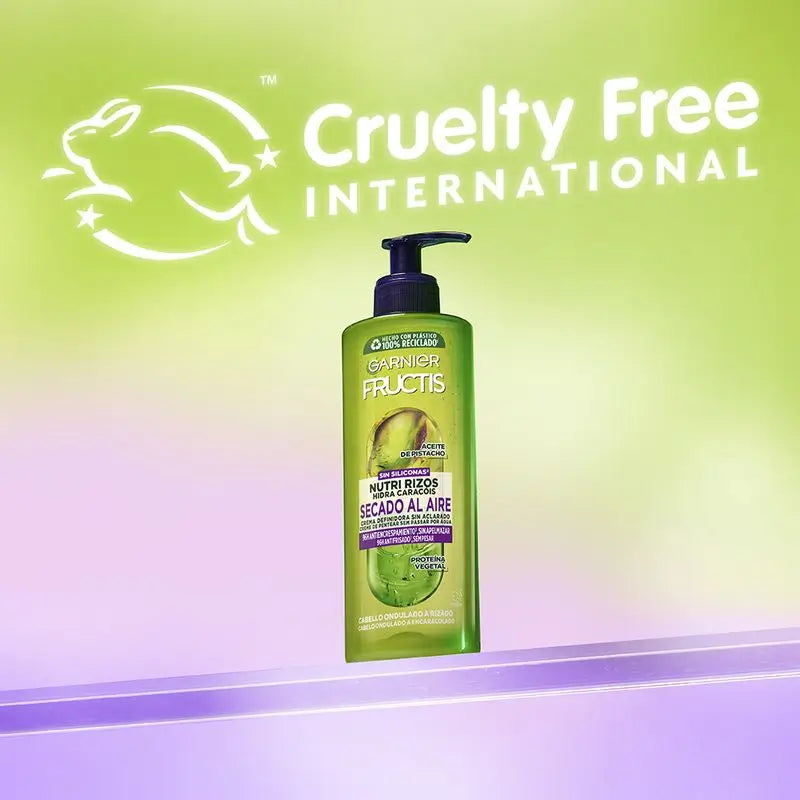 Garnier Fructis Nutri Rizos Κρέμα για στέγνωμα στον αέρα χωρίς ξέβγαλμα για σγουρά ή κυματιστά μαλλιά - 400 ml