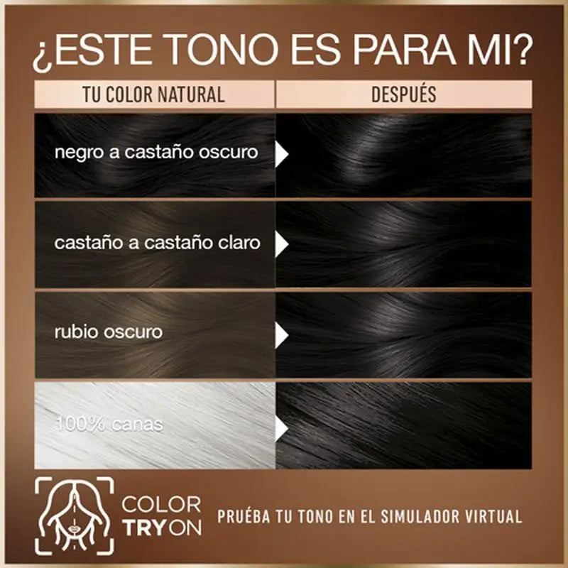 Garnier Good Μόνιμη βαφή χωρίς αμμωνία, 90% φυσικής προέλευσης, απόχρωση 2.0 Μαύρο Τρούφα.