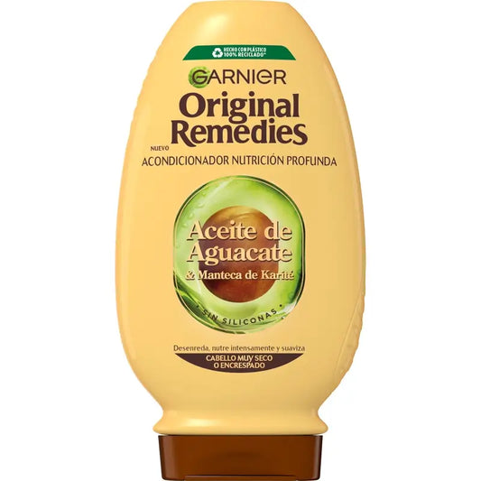 Garnier Original Remedies Λάδι Αβοκάντο και Βούτυρο Καριτέ Μαλακτικό για Ανυπάκουα και Φριζαρισμένα Μαλλιά 250 ml
