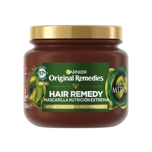 Garnier Original Remedies Μάσκα για εξαιρετική θρέψη Hair Remedy με ελαιόλαδο, 340 ml